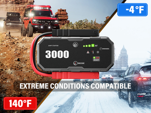 Groothandel 2200A 8000mAh Auto Starthulp Powerbank LED-lamp 25 keer startcapaciteit 15,5W output Noodstart motorfiets - Product Image 6