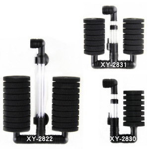 Xinyou XY2830/2831/2822 Sponge Double Head Mini <strong>Aquarium</strong> Filter with Pneumatic System and Cotton for <strong>Fish</strong> <strong>Tank</strong> - Product Image 1