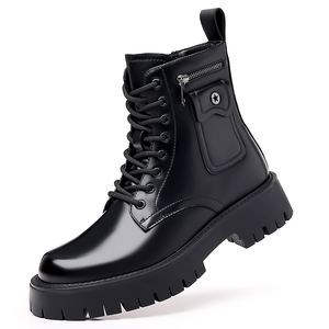Bottines Chelsea rétro tendance - Fermeture à lacets, chaussures décontractées confortables pour l'extérieur, pour toutes les saisons - Product Image 1