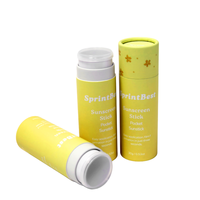 Tubes en papier de haute qualité en gros, 10g/15g/20g/30g/50g/65g, tubes d'emballage cosmétique vides pour bâton de crème solaire