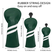 Housse de club de golf avec motif de dessin animé amusant, fermeture magnétique puissante, cuir PU de qualité supérieure, fabrication directe en Chine, housse de club de golf