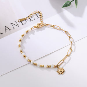 สร้อยข้อมือชุบทอง18K สำหรับผู้หญิงเครื่องประดับสแตนเลสสำหรับสร้อยข้อมือชุบทอง - Product Image 4