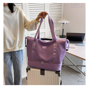 Bolsa de Gimnasio de Nailon Ligera y de Gran Capacidad, Moderna, para Mujeres y Estudiantes, para Deportes al Aire Libre y Viajes de Corta Distancia - Product Image 2