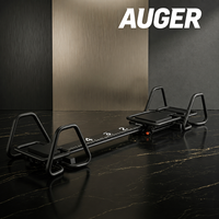 Máquina de Pilates Reformer Compacta, Entrenador de Resistencia de Cuerpo Completo con Carro Deslizante y Agarraderas Múltiples