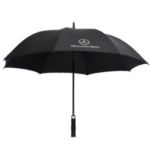 Parapluie droit grand format personnalisé avec logo imprimé, parapluie de golf économique, ouverture semi-automatique, coupe-vent, imperméable, poignée en EVA, fibre de verre - Product Image 2