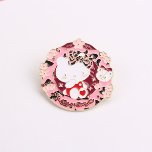 Trâm cài thời trang và đáng yêu với thiết kế hình <span class=keywords><strong>Hello</strong></span> <span class=keywords><strong>Kitty</strong></span> và hoa anh đào, hoàn hảo để mặc vào mùa xuân. - Product Image 2