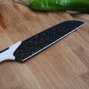 Juego de Cuchillos Multifuncionales de Acero Inoxidable de 5 Piezas, con Mangos de Plástico Negro/Plateado, Logotipo Personalizado, Ambidiestros, Más Vendidos - Product Image 4