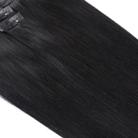 Extensions de cheveux à clipser en PU, tissage vietnamien double machine, pointes pleines, toutes couleurs, adaptées à la vente en gros, cheveux Remy