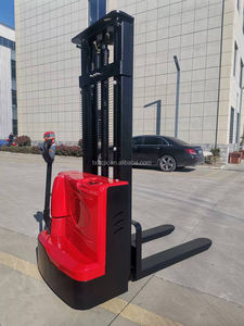 Nueva carretilla elevadora apiladora eléctrica completa Apilador eléctrico de operación Walkie más barato 1Ton <span class=keywords><strong>1</strong></span>,5 Ton 2,5 Meter para tiendas y restaurantes - Product Image 4