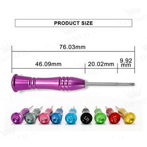 Dental Torque Wrench Screwdriver 9.92mm Head Diameter Manual Implant Healing Abutment <b>Denture</b> Processing Tool Multiple Colors - Product Image 1
