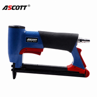 ASCOTT 8016-420 Agrafeuse pneumatique professionnelle pour matelas, agrafeuse à air 21GA pour meubles et literie, certifiée CE