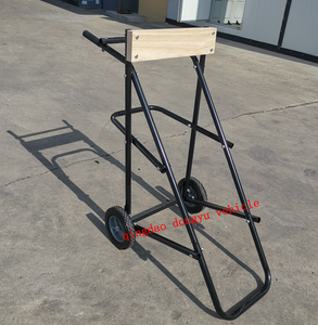 Chariot de <span class=keywords><strong>moteur</strong></span> <span class=keywords><strong>hors</strong></span>-<span class=keywords><strong>bord</strong></span> personnalisable de style U avec supports de support de <span class=keywords><strong>moteur</strong></span> en acier à quatre roues support de roue fermé - Product Image 4