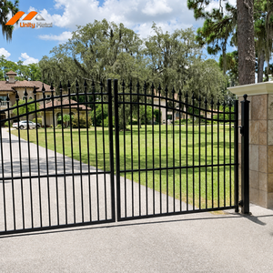 Steel Spear Top Picket <b>Gate</b> Anti-Corrosion Perimeter Security for Villa Courtyard and Contractor Installations - Product Image 2