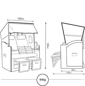 เก้าอี้ชายหาดในสวนพร้อมเฟอร์นิเจอร์กลางแจ้งที่ประกอบอย่างทนทานมีหลายสีสำหรับใช้ในสวน - Product Image 4