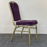 Bas prix Charivari rembourré empilable métal chaise de Banquet hôtel Restaurant conférence théâtre auditorium église chaises siège