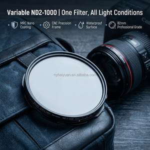 Filtro per Fotocamera OEM di Fabbrica con Nano-rivestimento, Vetro Ottico ND 2in1 Impermeabile Senza Effetto X, Filtro ND Variabile ND2-1000 - Product Image 5