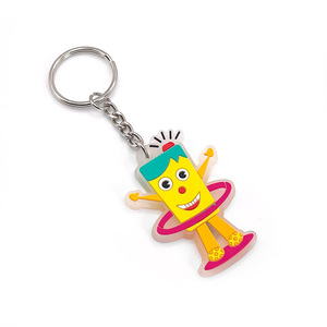 Custom Designed 2D/3D Silicone Keychain Soft PVC Rubber Keying with Unique Embroidery for Souvenir Gifts