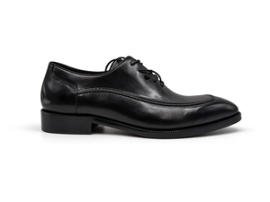 Black <b>Apron</b> Toe Oxford Dress Shoes for <b>Men</b> Polished Genuine Leather Lace Up Formal Business Wedding Dress Footwear Hand Stitched - Product Image 4