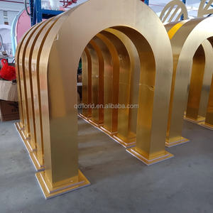 J105 अनुकूलित इस्लेमिक शैली स्टेनलेस स्टील सोने की शादी धातु आर्क शादी के मंच की सजावट के लिए शादी की पृष्ठभूमि - Product Image 3