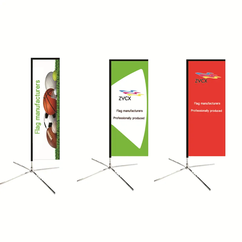 2021 Zomer Enkele Double Side Print Custom Promotie Reclame Outdoor Vliegende Rechthoek Strand Vlag Banner