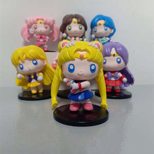 HESPER Lot de 7 figurines de collection <span class=keywords><strong>Sailor</strong></span> <span class=keywords><strong>Moon</strong></span> Runa Tsukino Usagi, 7-8 cm, en PVC, cadeau pour les fans d'anime - Product Image 5