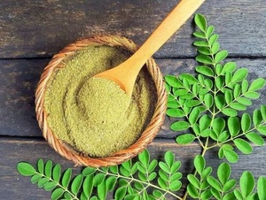 Poudre de feuilles de Moringa séchées naturelles, sans goût, extrait de plante verte pour le soutien nutritionnel quotidien des adultes - Product Image 4