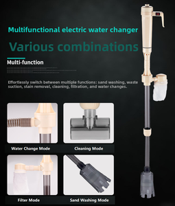 Accesorios para Acuarios, Limpiador de Grava Eléctrico de PVC para Peceras, Fácil de Transportar, Marca Jeneca, Duradero, Ecológico y Silencioso para Uso en Sala de Estar - Product Image 6