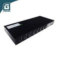Gcabling Clever-pdu-for-rack 19 pouces 1U Smart ATS Double Entrée Vertiv Liebert PDU avec Compteur 12 Ports 16 A Moniteur Numérique Intelligent