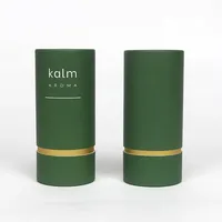 Emballage personnalisé en tube cylindrique en papier kraft noir rond pour huiles essentielles, parfums, cosmétiques, produits de beauté
