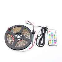 Bande lumineuse LED intelligente 5V USB RGBIC Dream Color, ruban flexible adressable RGB avec télécommande pour rétroéclairage TV, décoration de bureau PC