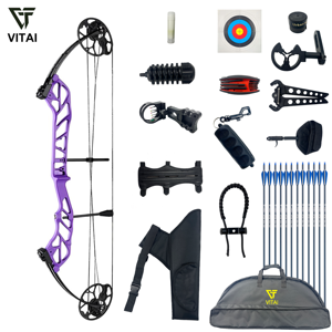 Arc à poulies réglable pour débutants, vente en gros B2B, plusieurs options de couleurs, pour l'entraînement au tir à l'arc et les clubs FH-FJ-002 19-60 LBS - Product Image 1
