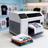 Imprimante DTG à plat A3 intelligente et facile à utiliser pour l'impression directe de t-shirts, compatible H5, pour la personnalisation en ligne, idéale pour les petites entreprises