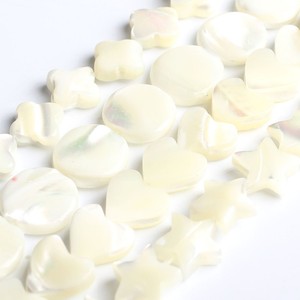 Beige naturale/cuore bianco/a forma di stella distanziatore perline sciolte conchiglie di corallo per la creazione di gioielli - Product Image 4