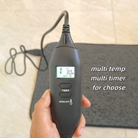 Tapis chauffant électrique pour les pieds, tapis chauffant infrarouge écoénergétique avec température numérique pour la maison et le bureau