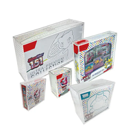 Boîte de présentation magnétique JIHONG en acrylique pour 151 boosters Scarlet et Violet – Présentoir élégant