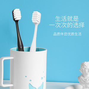 Cepillo de dientes Banner, paquete de 3, cerdas suaves, cepillo de dientes manual para adultos, para el cuidado y limpieza de las encías - Product Image 4