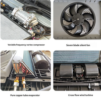 Climatiseur de stationnement compact tout-en-un 24V DC à batterie, livraison rapide, avec télécommande pour camions