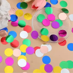 Décor de fête drôle Belle fête de mariage confettis en papier rond coloré unique
