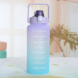 Großhandel kunden spezifisches Logo 2000ml 900ml 500ml 3 in 1 Sport Wasser flaschen set mit motivierender Zeitskala für Reises port - Product Image 1