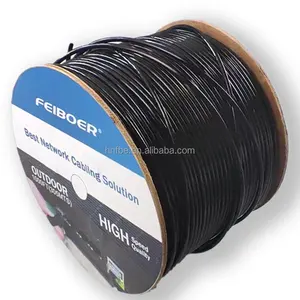 Cat 6 cat 6a 1000ft 10G Fil de cuivre solide haute vitesse double blindage 4pr paire torsadée 23AWG SFTP LSZH Ethernet Cat6a cat7 câble