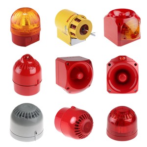 PSS-0094, Serie Onos, Combinación de Baliza y Sirena Roja, IP65, 230V CA, Base de 102 dB, 1m, Electrónico - Product Image 1
