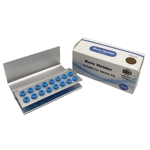 Hot Sale OEM Manual Aluminum Dental Bur Holder Stand with 10/16 Holes Silicone Ring FG RA Burs Autoclavable - Product Image 6