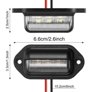 Nouveau 2 pièces Led plaque d'immatriculation lumière numéro lampe pour Fiat Ducato pour Peugeot Boxer Citroen <span class=keywords><strong>Jumper</strong></span> Bus Box Lancia Ypsilon Mk2 Musa - Product Image 3
