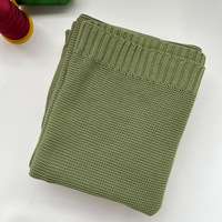 Manta Envolvente de Algodón Puro para Recién Nacidos, Color Sólido, Manta para Bebés, Otoño Invierno, Cubierta para Cochecito, Personalizable OEM