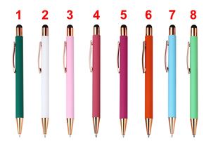 2-in-1 Screen Stylus Mobile Phone Metal Aluminum Ballpoint <b>Pen</b> Wholesale Customized Logo Personal Advertise for School Gifts - Product Image 5