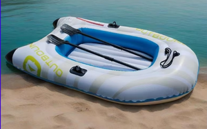 Bote Inflable de PVC Ecológico Reforzado con Cojín de Aire Plegable para Pesca y Rafting con Capacidad para 2 Personas - Product Image 4