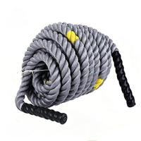 Corde de combat HIIT personnalisable, diamètre 38 mm, 3-15 m, équipement d'entraînement de force et de fitness, corde pour salle de sport commerciale et usage domestique