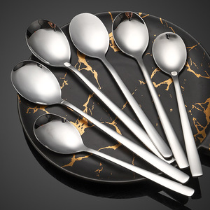 ช้อนสแตนเลส 316 สไตล์เกาหลี ด้ามยาวพิเศษ ช้อนคนอาหาร ช้อนกาแฟ ช้อนขนมหวาน - Product Image 3