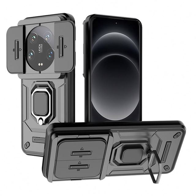 Camera Protect Stand Case for Xiaomi 14 Ultra 14 Pro 13T 13T Pro Hybrid Shield Ring Holder Phone Cases
