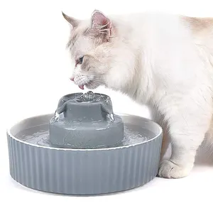 מסנני החלפת שתייה לחתולים מתקן עגול לכלב פרח מסנן מזרקת מים לחיות מחמד